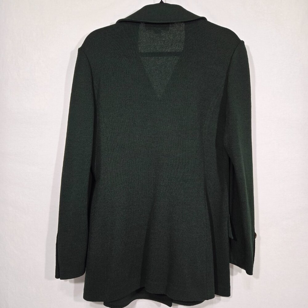 ST. JOHN Collection by Marie Gray Elite-Green Santana Knit Blazer Women Size 10. - Picture 3 of 17